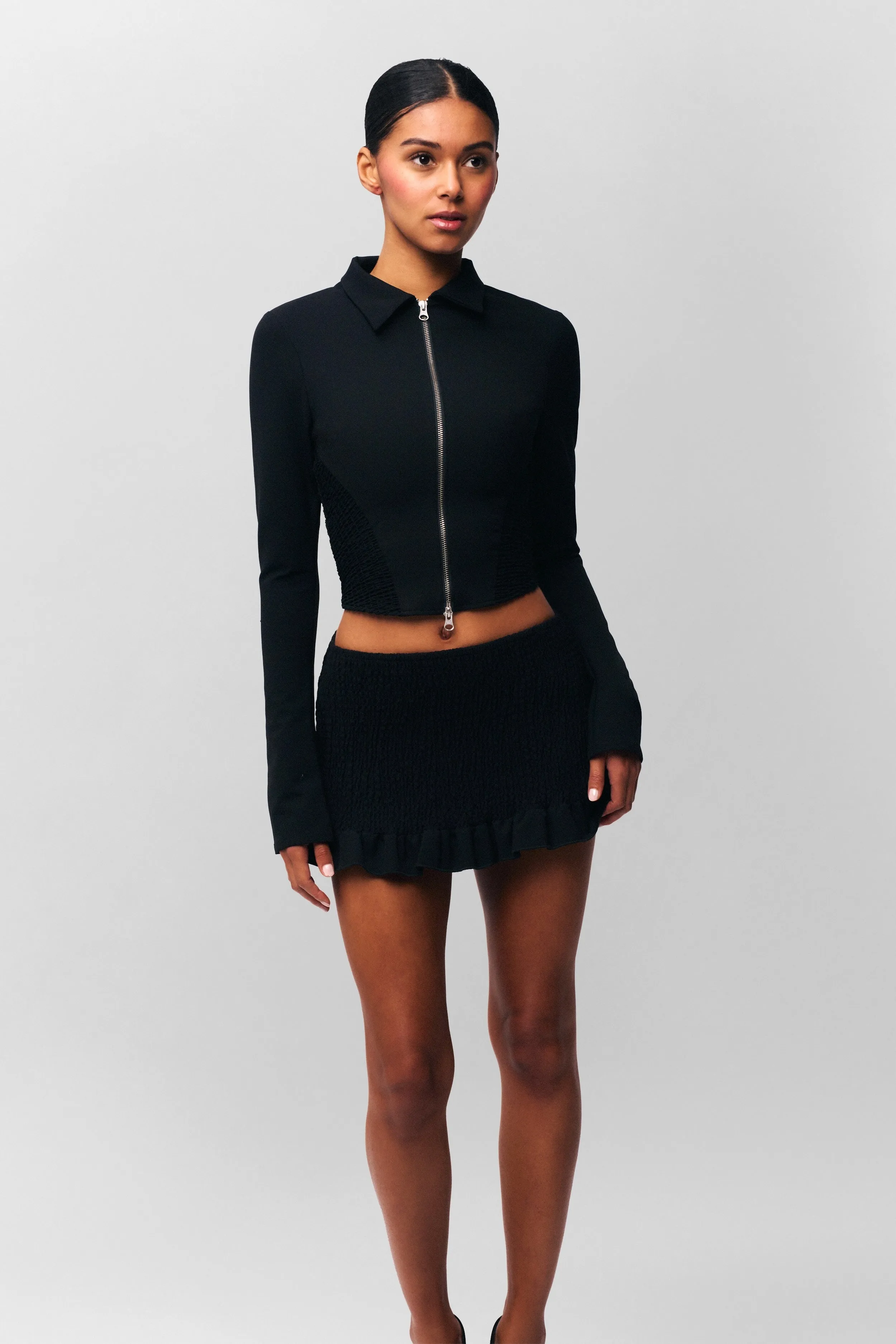 Apolline Smocked Skirt