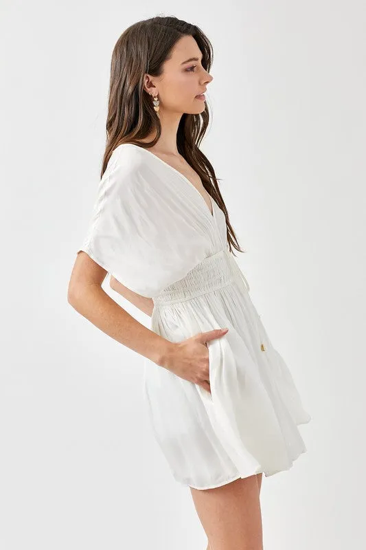 Clara Mini Dress- Smocked Dress Graduation Dress