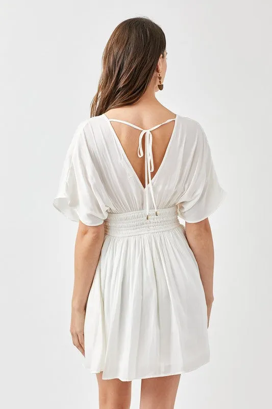 Clara Mini Dress- Smocked Dress Graduation Dress
