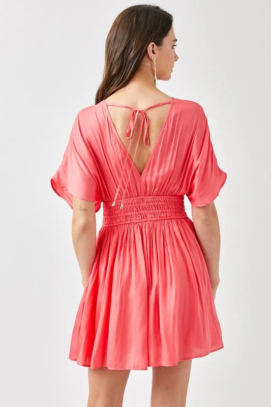 Clara Mini Dress- Smocked Dress Graduation Dress