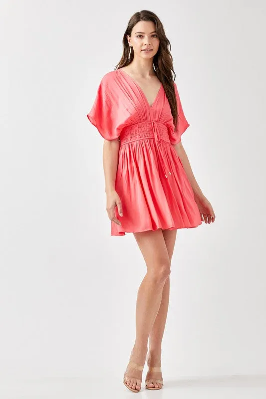 Clara Mini Dress- Smocked Dress Graduation Dress