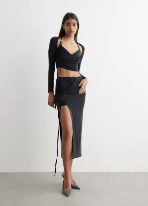 La Jupe Pareo Croissant Skirt