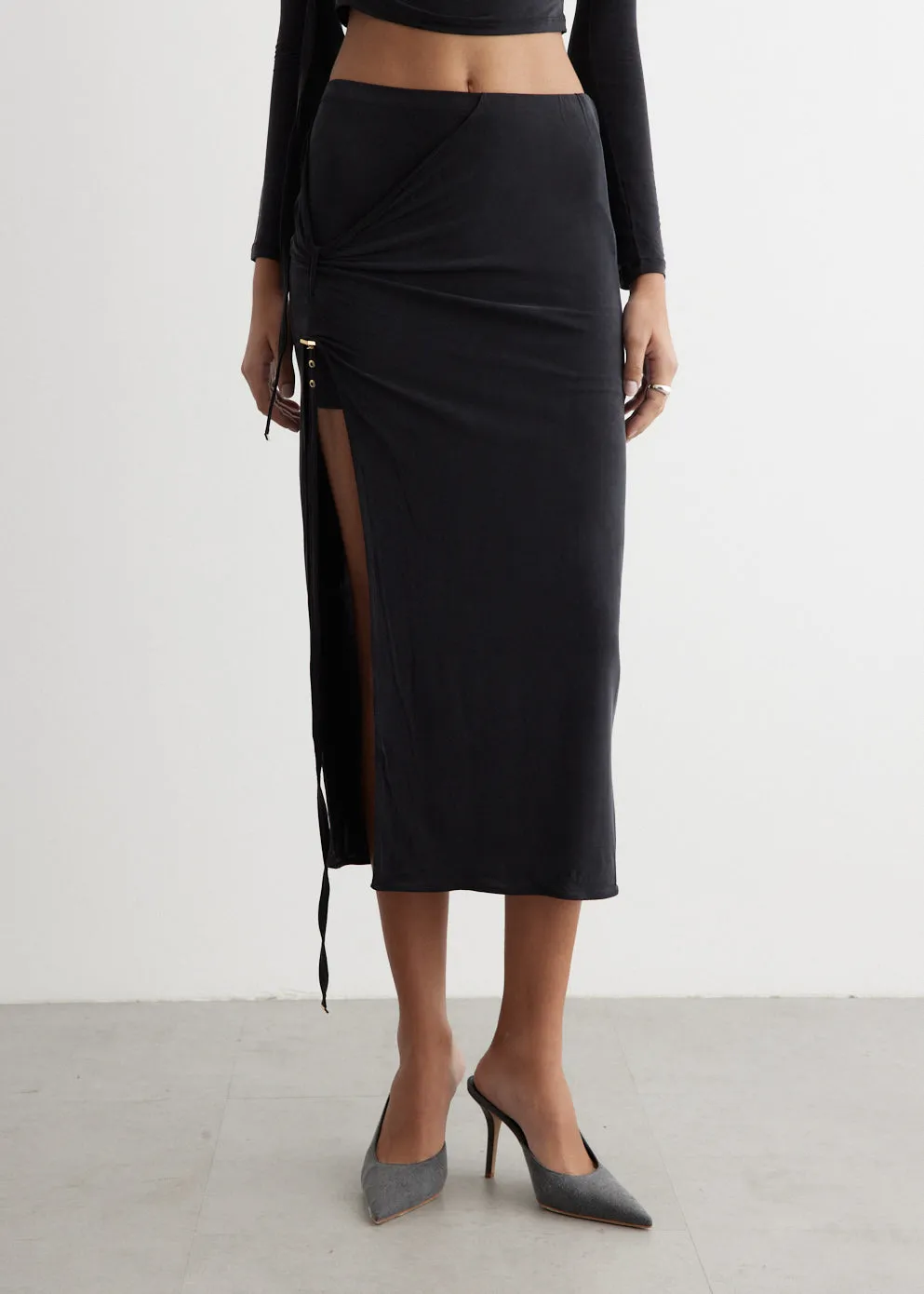 La Jupe Pareo Croissant Skirt