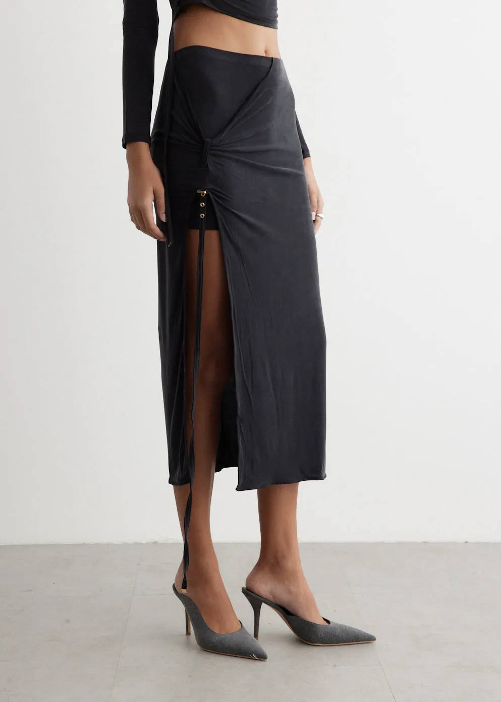 La Jupe Pareo Croissant Skirt