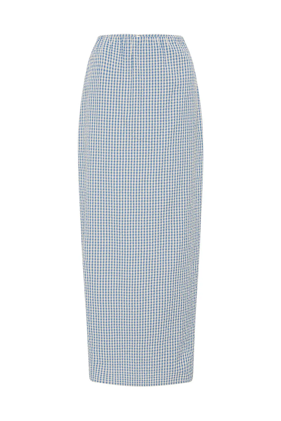 MIRA SKIRT - BLUE GINGHAM