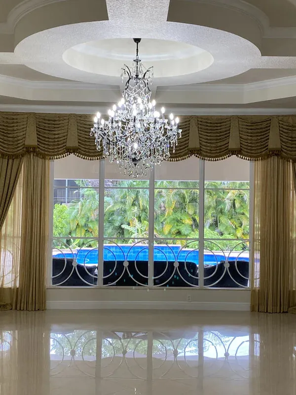 Rylight 25/50-Light Traditional Candle Crystal Chandelier