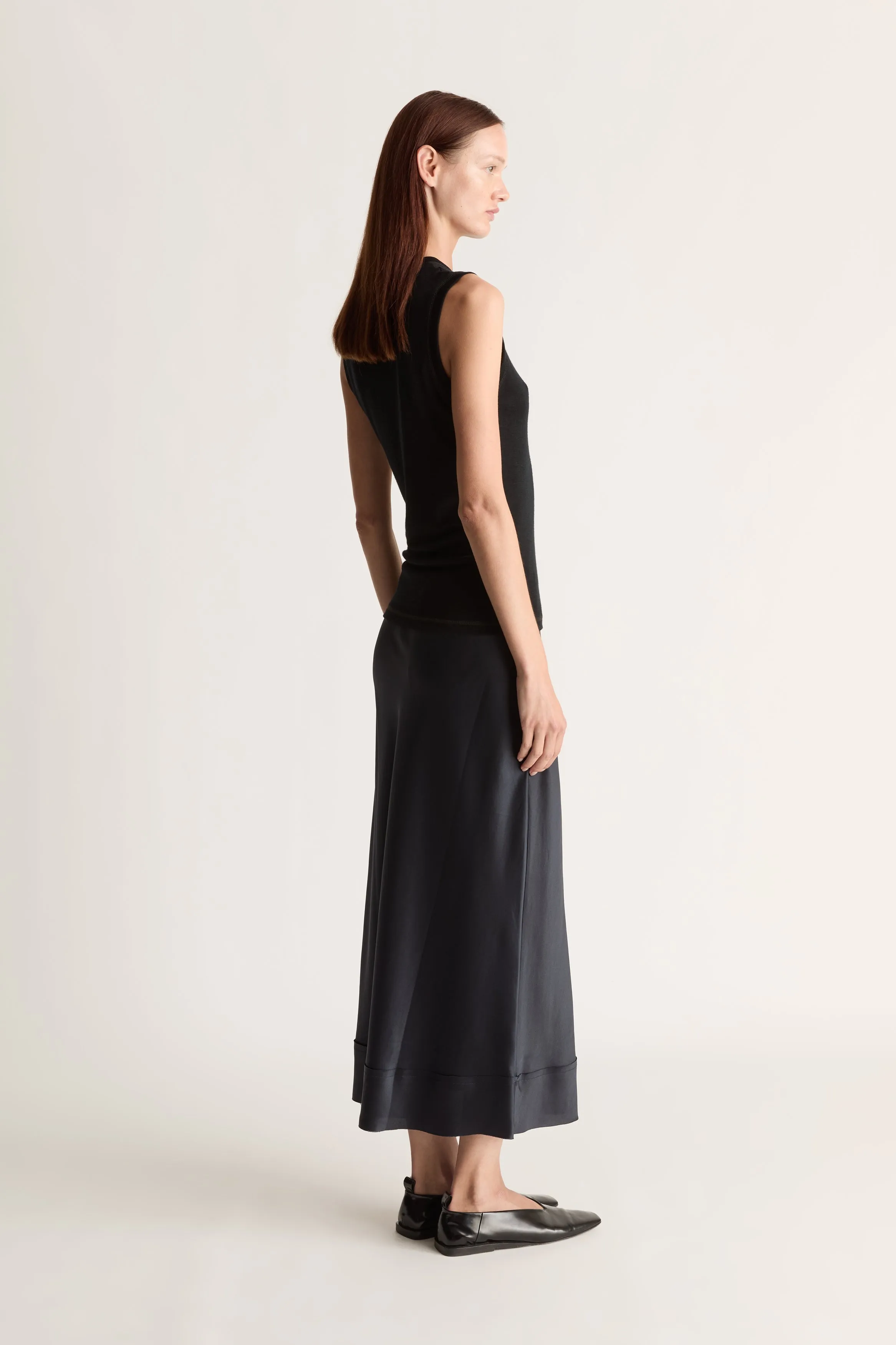 Stella Silk Satin Skirt