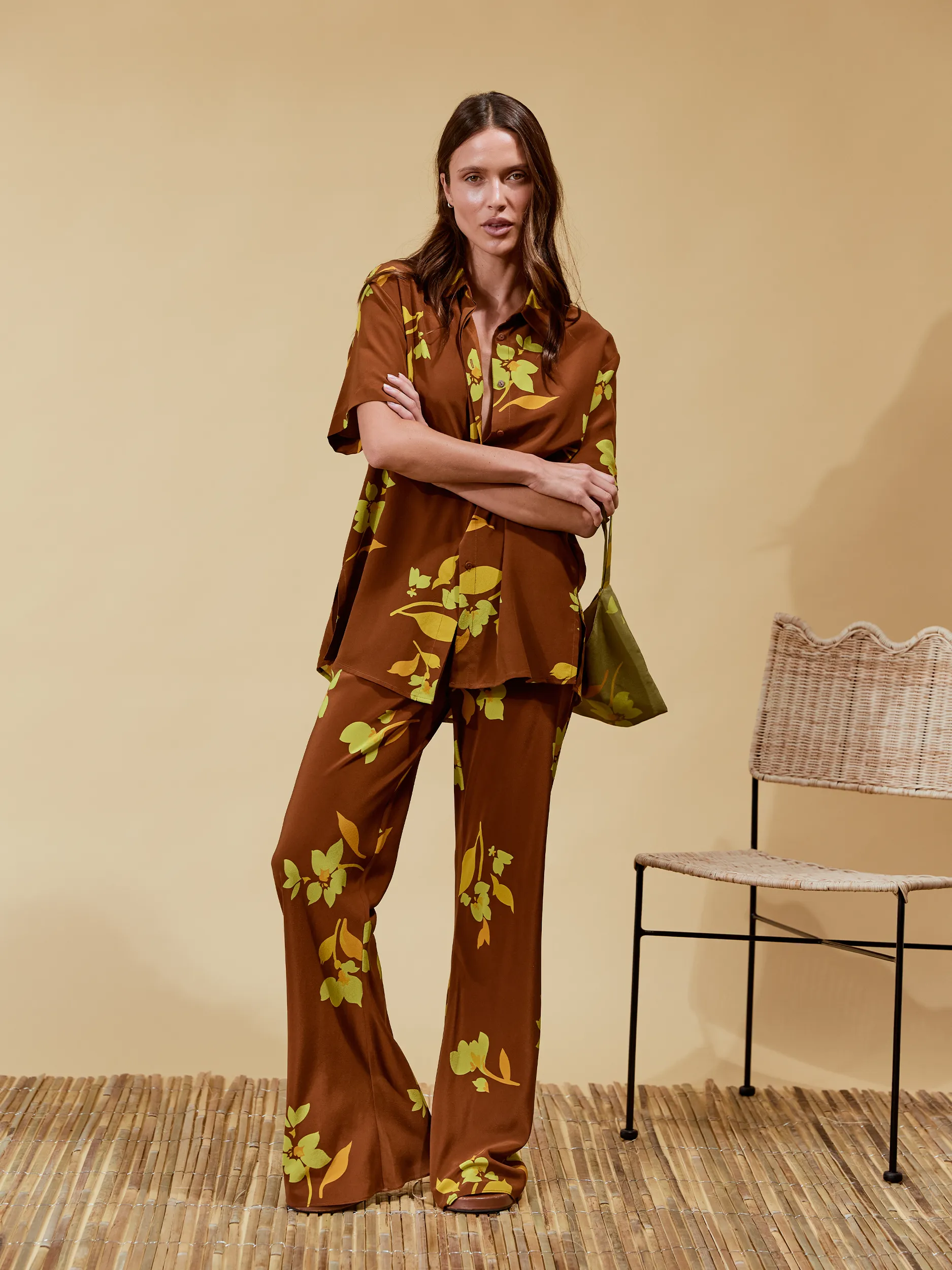 Tilda Pants | Tulp Carob Silk